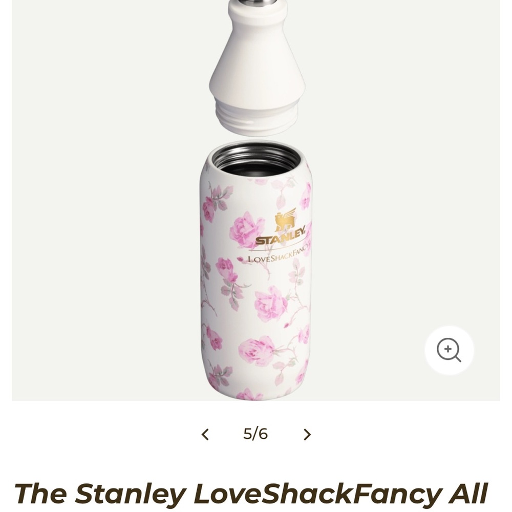 LoveShackFancy Pink Floral 12 ounce bottle - Picture 2 of 5